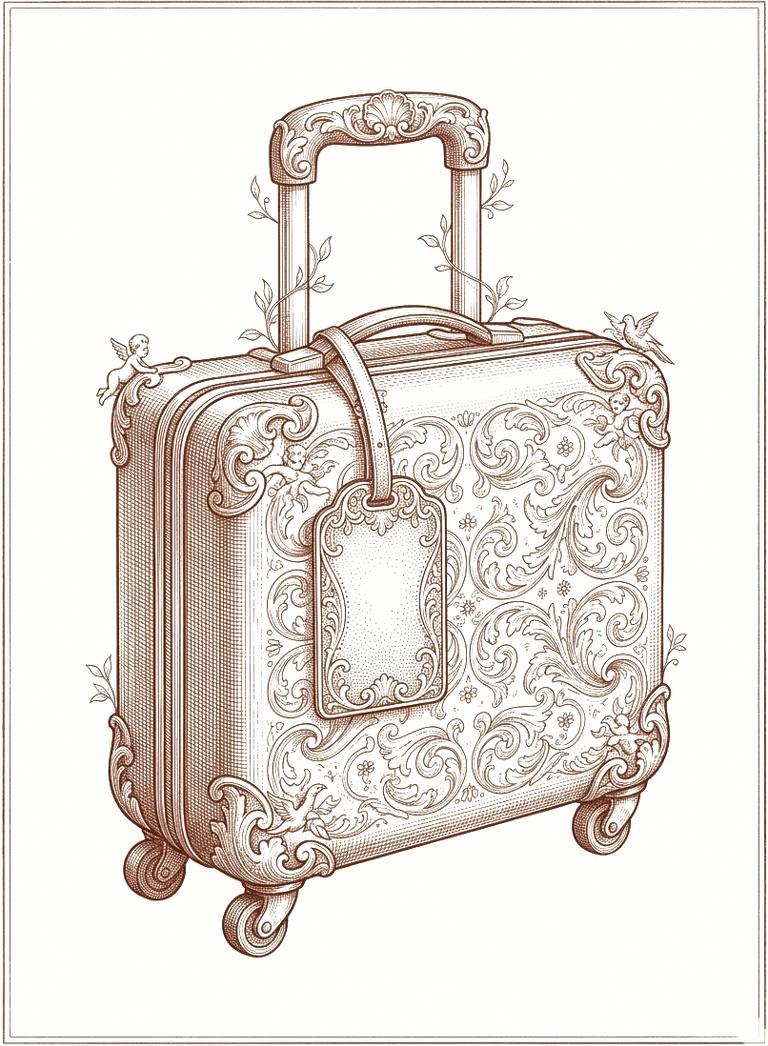 Illustration gravure XVIIIe — figure allégorique du droit des étrangers